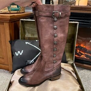 Arturo Chiang Brown Leather Boots